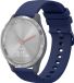 By Qubix - Soft siliconen bandje - 18mm - Donkerblauw - Geschikt voor Garmin Venu 3s / Vivoactive 4s / Venu 2s / Vivomove 3s / Forerunner 255s / 265s