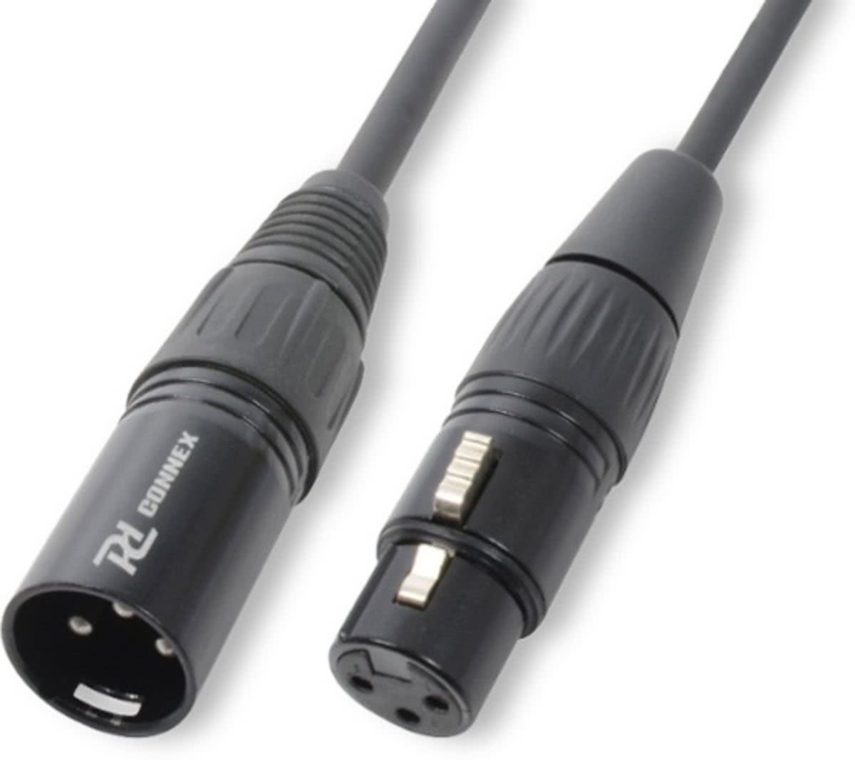 PD Connex Professionele XLR - XLR verlengkabel 6m - Zwart