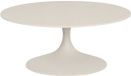 Suns Nova table basse 80xH35 cm ronde pierre frittée camel sable