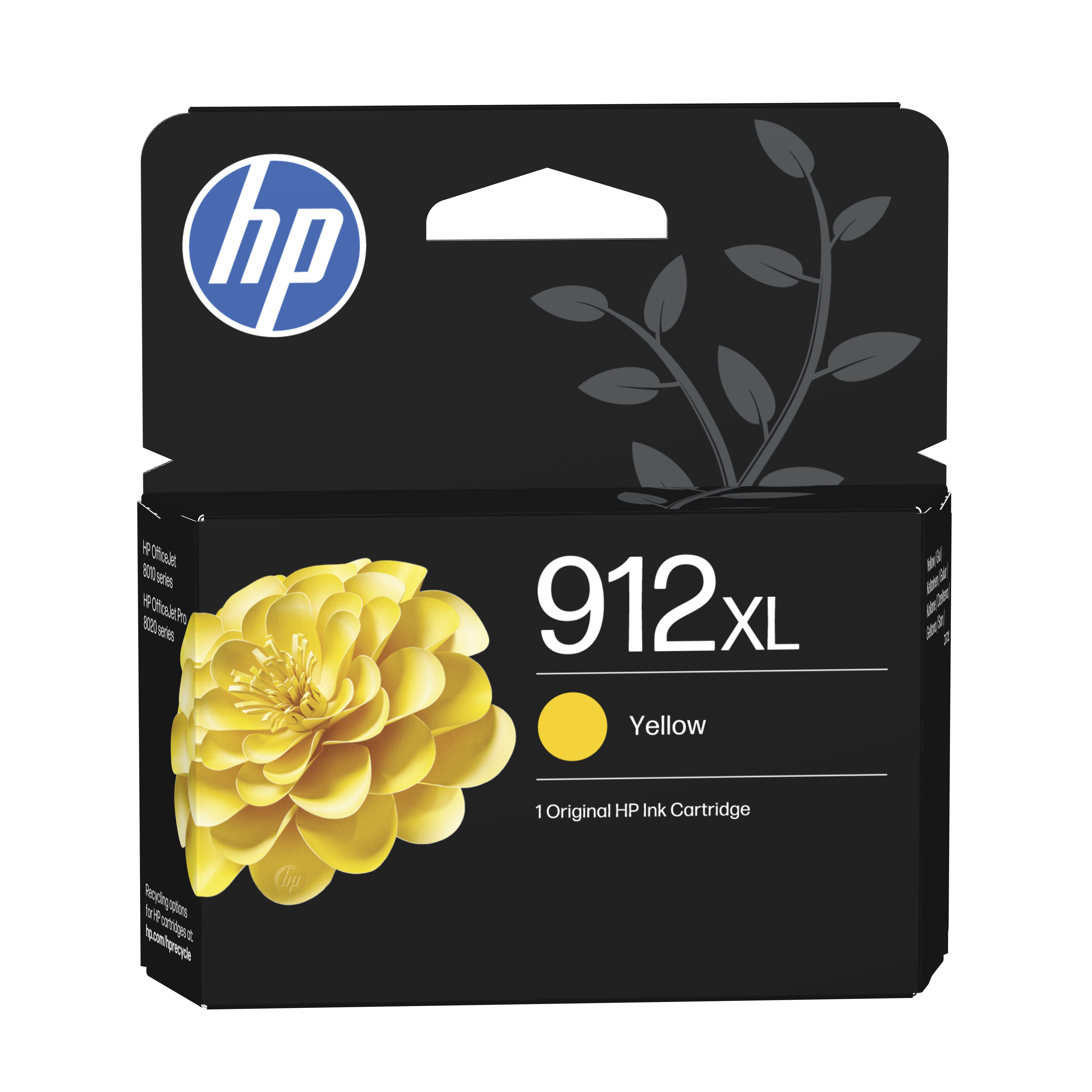 HP 912 XL Yellow Ink Cartridge - 3YL83AE - Original