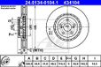 ATE 24.0134-0104.1 Disques de frein, jeu de 2