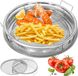 Accessoires Set Airfryer - Manden Oven - Gezond Bakken - 360 Graden Luchtcirculatie - 32,8 cm - Argent