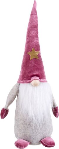 Christmas Decoration White Pink Sand Fabric 50 cm