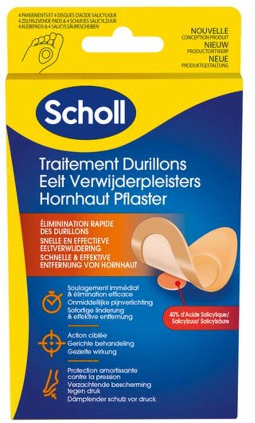 Scholl Eelt Verwijderpleisters - 4 stuks