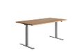 Topstar Zit-/sta-bureau elektrisch verstelbaar, 1600 x 800 mm, grijs/beuken