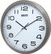 Unity Grote Wandklok Manhattan Metaal Geborsteld Zilver Aluminium 40 cm