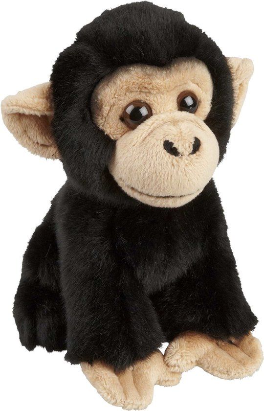 Ravensden Pluche Chimpansee Aap Knuffel - 18cm - Multi
