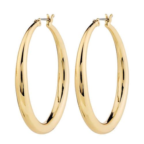 PILGRIM gold plated oorbellen Jorun Large