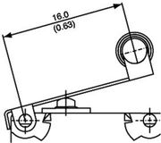 Saia V4NST7YRUL Micro-interrupteur V4NST7YRUL 250 V/AC 5 A 1x marche/(marche) IP67 Momentané 1 pièce(s)