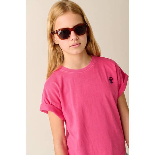 Tumble 'n Dry T-shirt roze Meisjes Katoen Ronde hals Effen - maat 98