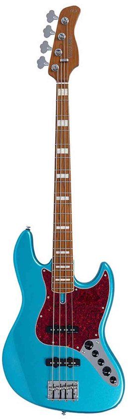 Sire V7N A4/TP Marcus Miller 4-snarige Actieve Basgitaar Tide Pool met Elzen Body en Heritage-3 Preamp