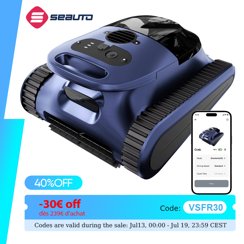 Seauto 2026 Crab Robotische Zwembadreiniger
