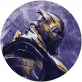 Komar Fotobehang - Avengers Painting Thanos 125x125cm - Rond - Vliesbehang - Zelfklevend