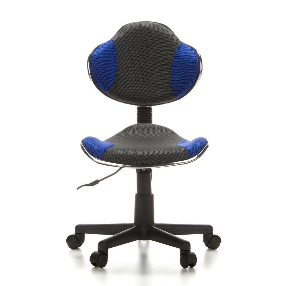 hjh OFFICE KIDDY GTI-2 Kinderbureaustoel - Mesh zitting en rugleuning - Blauw/Grijs - In hoogte verstelbaar