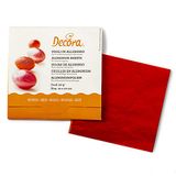 Fogli Decora Fogli in alluminio per cioccolatini - rosso