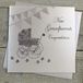 witte WHITE COTTON CARDS Wenskaart voor de nieuwe grootouders PD73, handgemaakt, wit