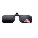 Loud and Clear® Clip On Zonnebril - Zwart - Gepolariseerd - Opklapbaar