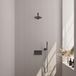 Brauer Gunmetal Carving Thermostatische Regendoucheset Inbouw