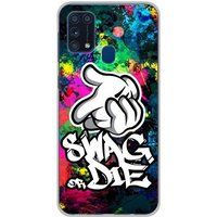 Samsung Galaxy M31 Swag or die bedrukt siliconen hoesje