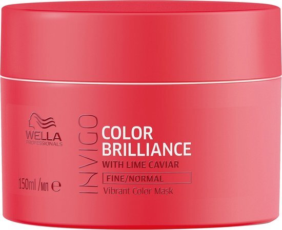 Wella Brilliance Masker fijn / normaal haar -150 ml - Haarmasker droog haar - Haarmasker beschadigd haar