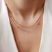 Hey Happiness Laagjes Ketting Dames – Elegante Bolletjesketting – Roestvrij Staal 18K Roségoud Verguld – Verstelbaar – 40–44 cm + 7 cm – Roségoud