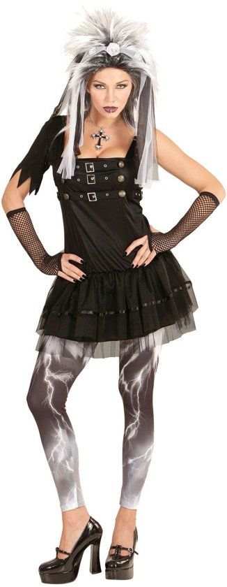 Widmann Gotisch Kostuum Korte Gothic Punk Vrouw Large Halloween Verkleedkleding