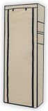 Intirilife Opvouwbare Garderobekast 170x58x28 cm CREAM BEIGE