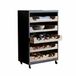 Loberon Flessenkast Jacksonville zwart/bruin