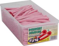 Fini Dynamietstaafjes Aardbei 250 stuks