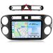 Android autoradio, geschikt voor VW Tiguan 5N (2007-2016), met draadloze CarPlay, Android Auto, 4G, WiFi, GPS-navigatie, 8-kern processor, 9-inch scherm, 6+128GB geheugen, Bluetooth en DAB+