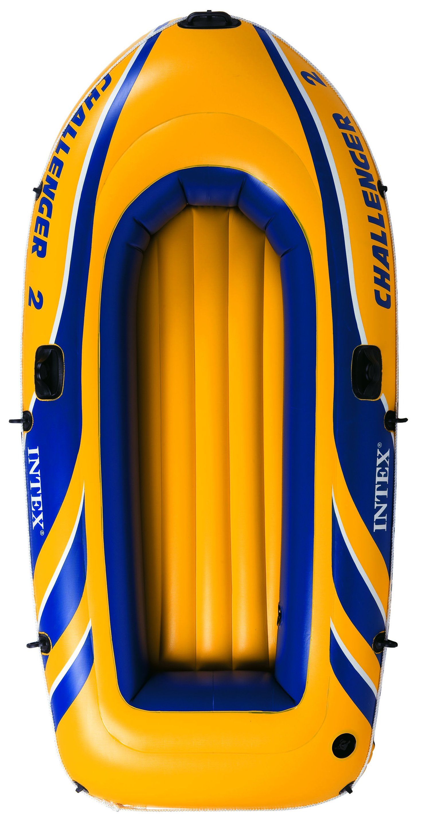 Intex Challenger 2 Bootset - Geel/Blauw - 412x155x543cm