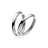 Zinzi zilveren oorringen 28 x 3mm glad met luxe klapsluiting ZIO193