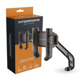 INTERPHONE - Crab 26 Mirror Bolt telefoonhouder voor scooter met snelontgrendeling, verstelbare helling, houder van aluminium, veilig voor het gebruik van je smartphone onderweg