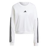 adidas dames Essentials 3-Stripes French Terry Sweatshirt, white/black, XL