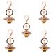 GOUDEN AARDBEI Rhinestone Little Bee Sleutelhanger
