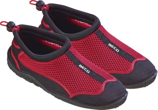 Beco waterschoenen - mesh - zwart/rood - maat 44
