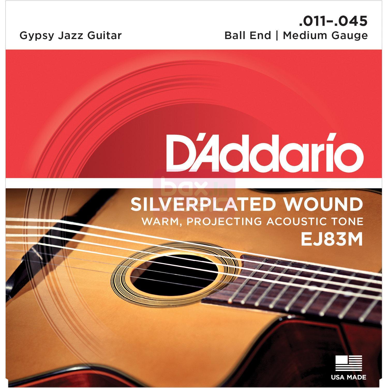 D'ADDARIO EJ83M snarenset voor gypsy gitaar