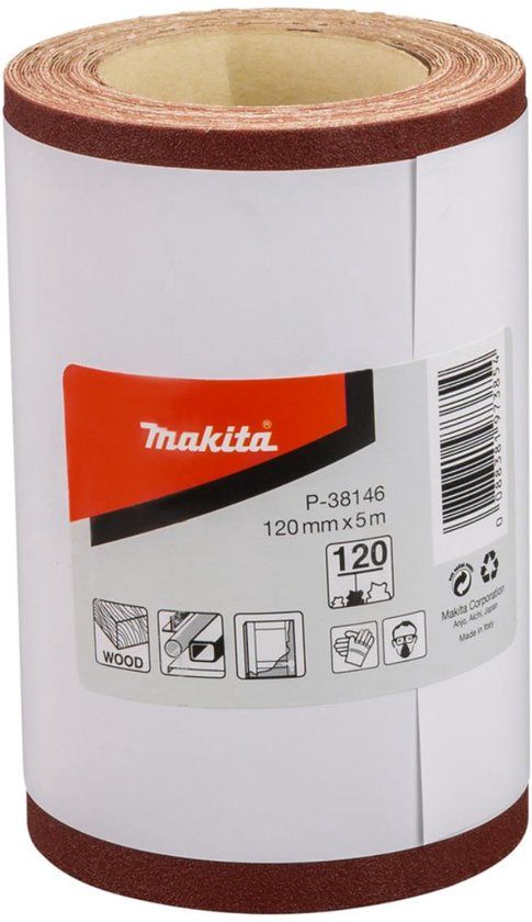 Makita P-38146 Schuurpapier rol 120mm K120 5mtr
