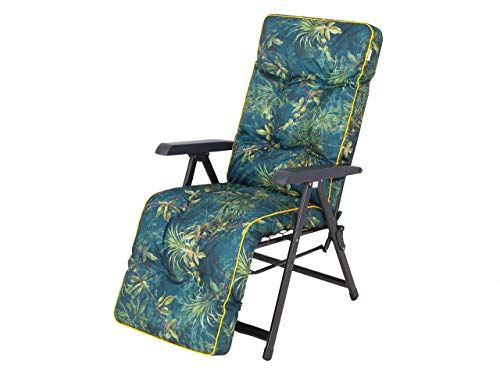 PillowPrim Ligkussen, stoelkussen, tuinstoelkussen, groen gras - 50 x 160 cm