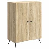 vidaXL Dressoir Sonoma Eiken 66 x 34,5 x 90 cm Bewerkt hout