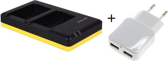 Duo lader voor Nikon EN-EL5 camera accu's + USB adapter
