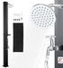 VEVOR Douche solaire 35 L, Douche de jardin solaire 2160 mm de haut, Douche de piscine avec porte-savon, Contrôle eau chaude et froide, Autoportant, Douche de camping pour jardin, piscine, piscine de plage, Noir