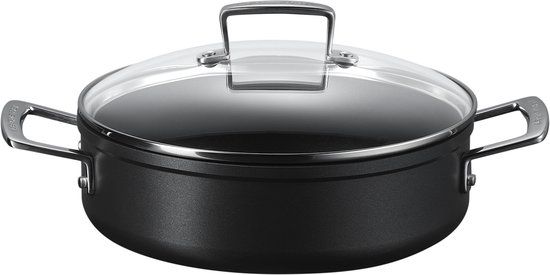 Le Creuset Les Forgées TNS Hapjespan - Ø 24 cm - Zwart