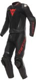 Dainese Demon Sprint Tweedelig Leren Motorfietspak Zwart/zwart/rood Maat 52