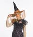Chapeau de sorcière - avec voile - noir/orange - Adultes - Couvre-chef Halloween
