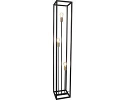 RL LIVE YOUR LIGHT REALITY VITO - Vloerlamp - Staande lamp - Zwart met goud - 3x E27