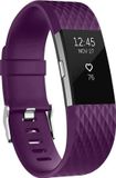 By Qubix - Compatible Fitbit Charge 2 Siliconen Bandje - Maat Large - Paars