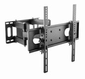 Gembird Full-Motion TV Muurbeugel voor 32''-55'' Schermen, Dubbelarm, Draai- en Kantelfunctie, VESA Compatibel, Zwart