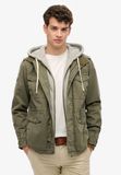 Superdry Rookie Field Heren Jas met Capuchon Groen XL