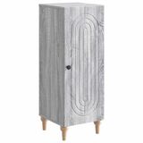 vidaXL Dressoir Grijs sonoma 33 x 34,5 x 90 cm Bewerkt hout